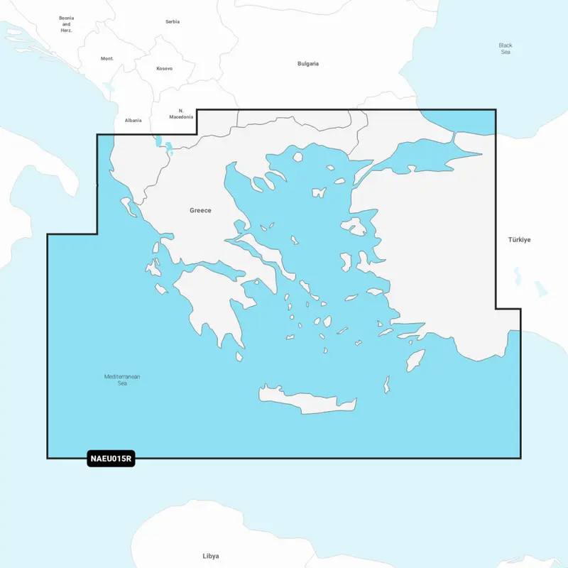 Navionics+ NAEU015R – Ägäis & Marmarameer (Aegean Sea, Sea of Marmara)