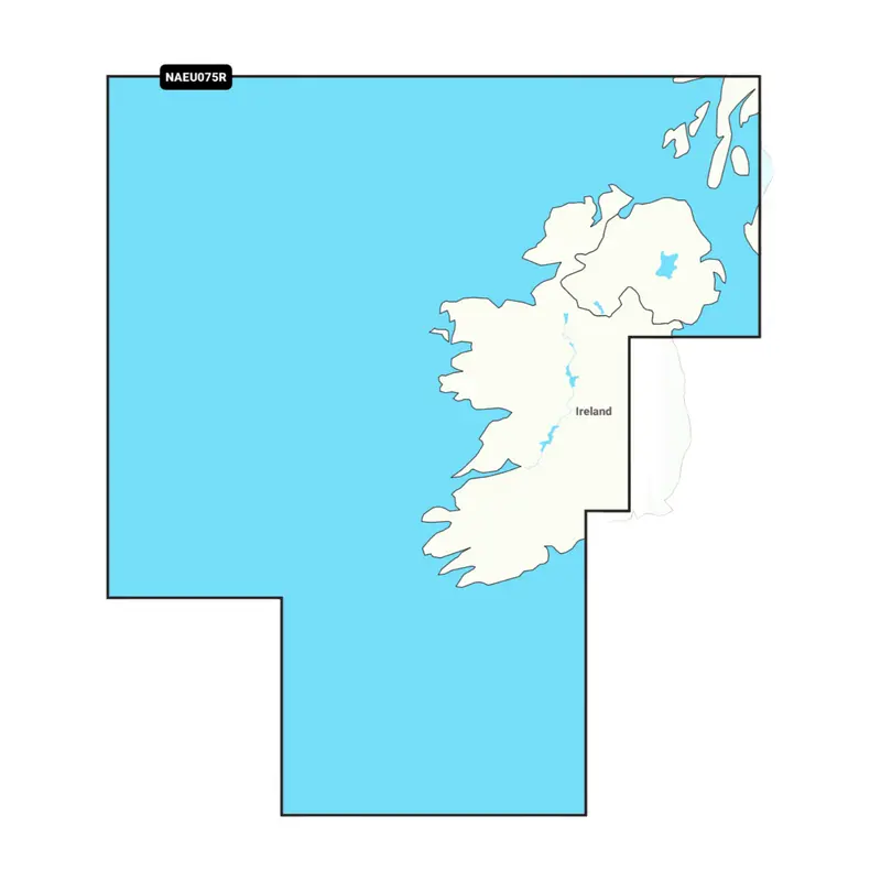 Navionics+ NAEU075R – Irland Westküste & Shannon (Ireland, West Coast)