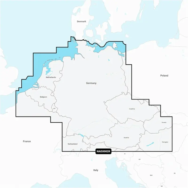 Navionics+ NAEU082R Benelux & Deutschland Seekarte