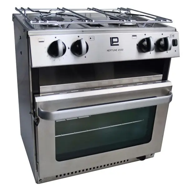 Neptune 4500 Gasherd 2-flammig mit Backofen und Grill – Marineküche in Kompaktform