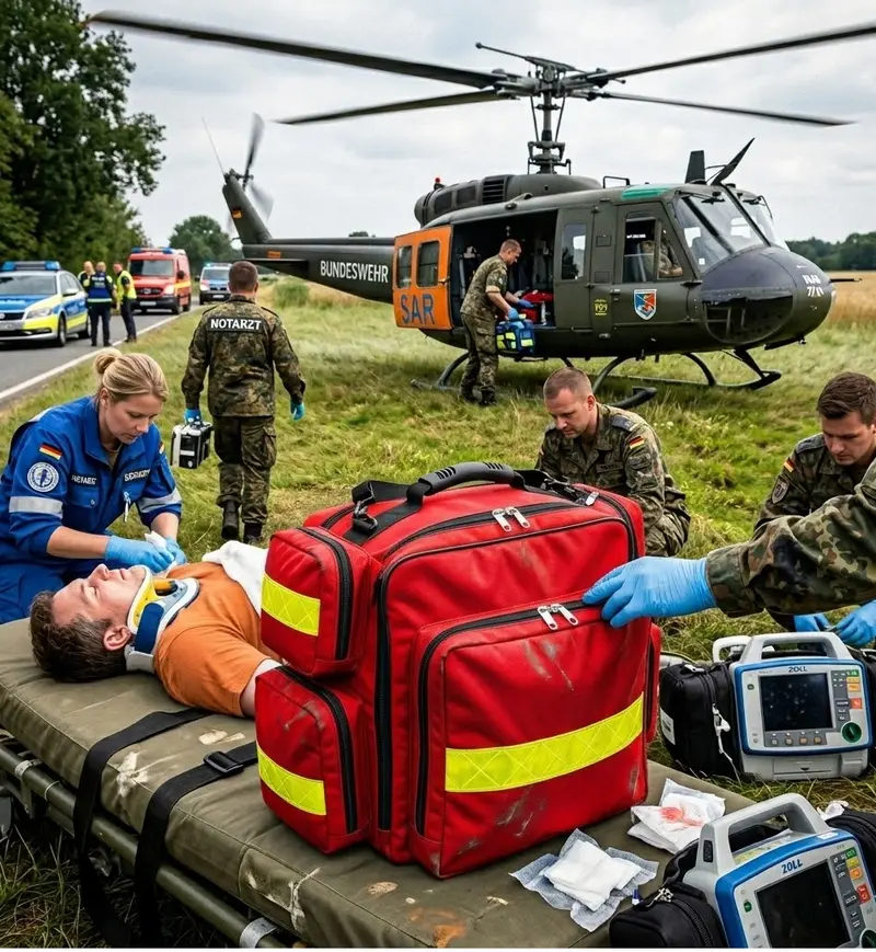 Notfallrucksack Kassel 25L BMP – wasserabweisender Rettungsrucksack für Feuerwehr & THL