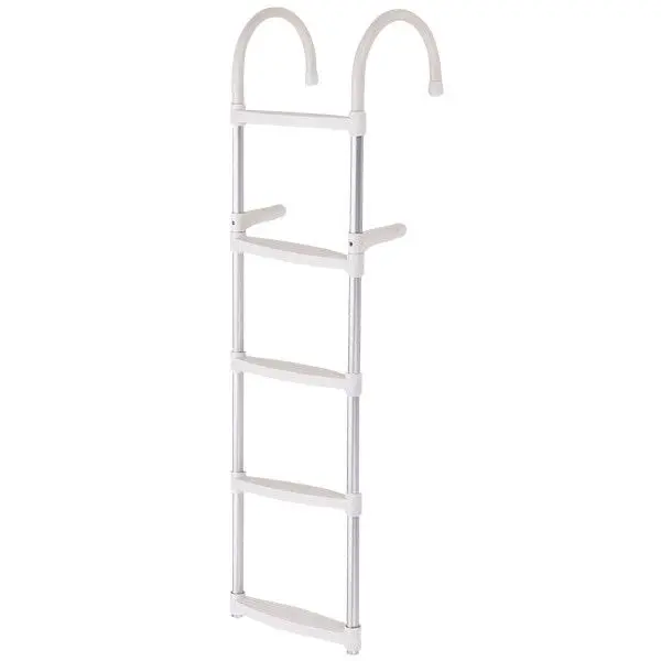 Nuova Rade Badeleiter Aluminium – 5 rutschfeste Stufen, 1360 × 350 mm