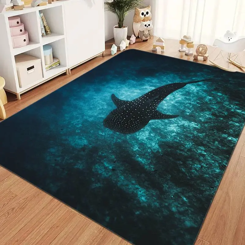 Ocean Element Rug - Whale Shark Home Decor Floor Mat