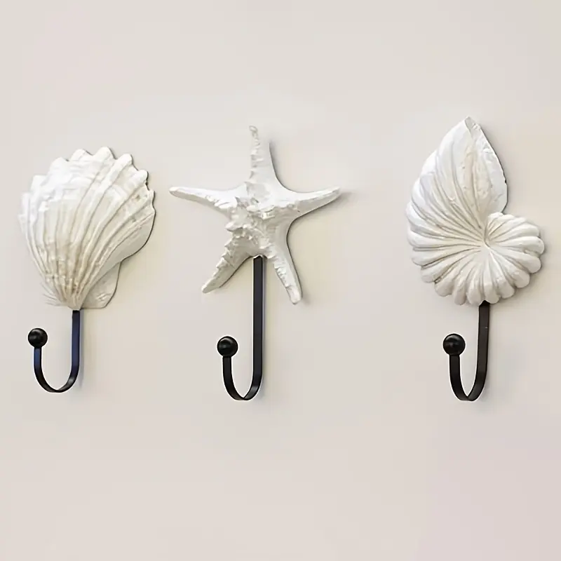 Ocean-Style Hooks – Shell, Conch & Starfish