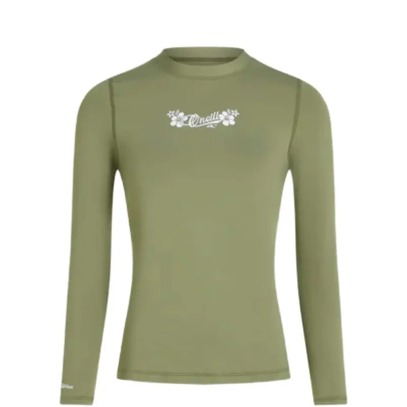 O'Neill Skins LS Rashguard Damen Funktionsshirt grün