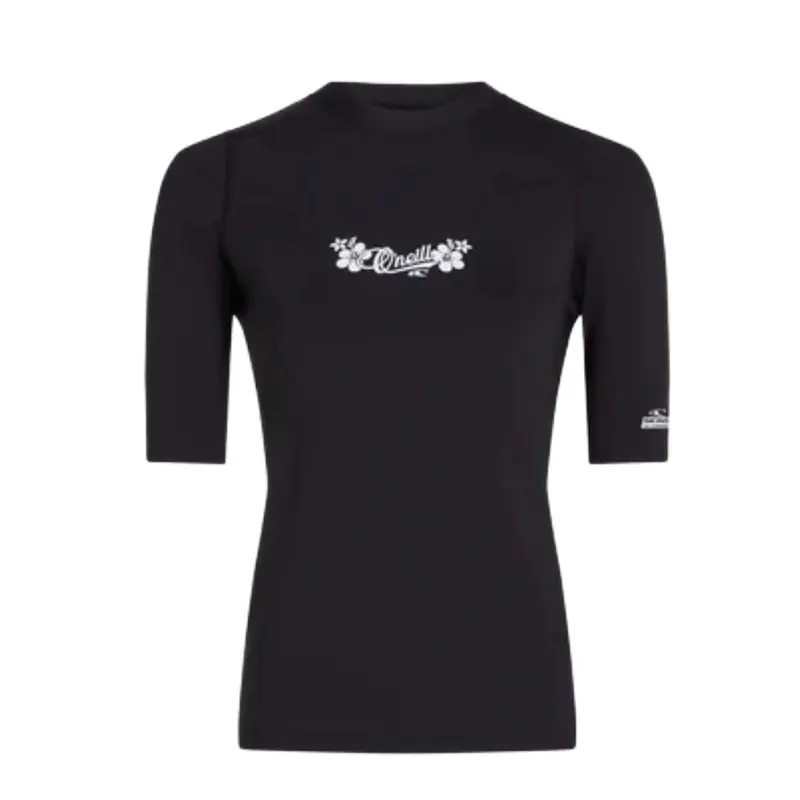 O'Neill Skins SS Rashguard Damen Funktionsshirt schwarz