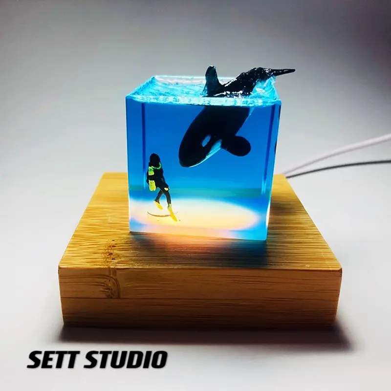 Orca Whale LED Lamp