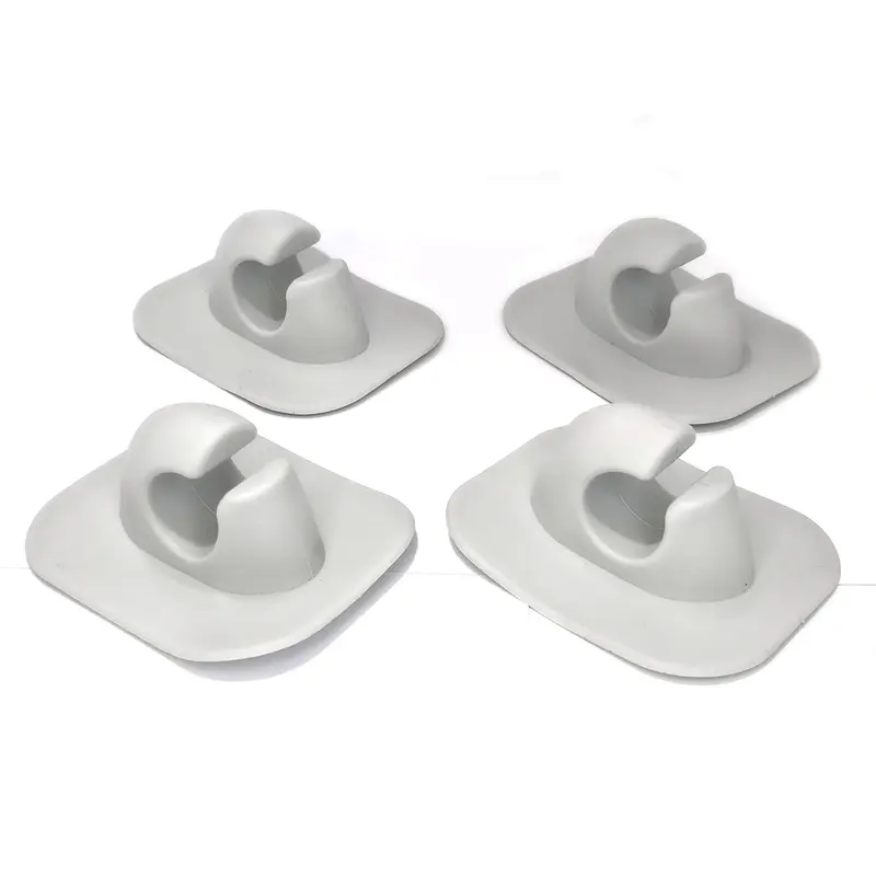 Paddelklemme / Ruderklemme für Paddel mit einem Durchmesser bis 30mm (grau) 4x Stück