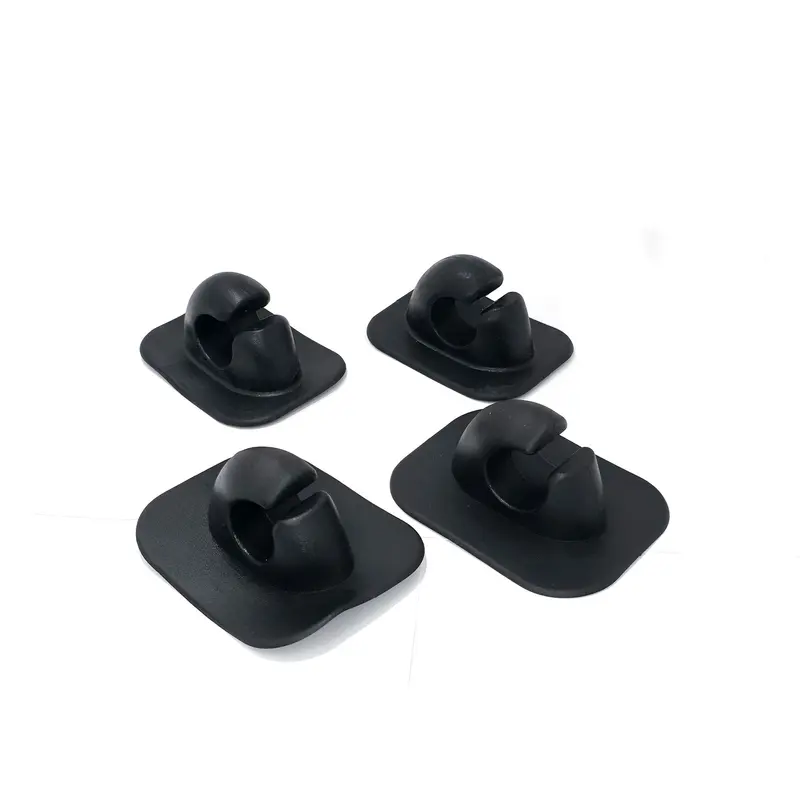 Paddelklemme / Ruderklemme für Paddel mit einem Durchmesser bis 30mm (schwarz) 4x Stück