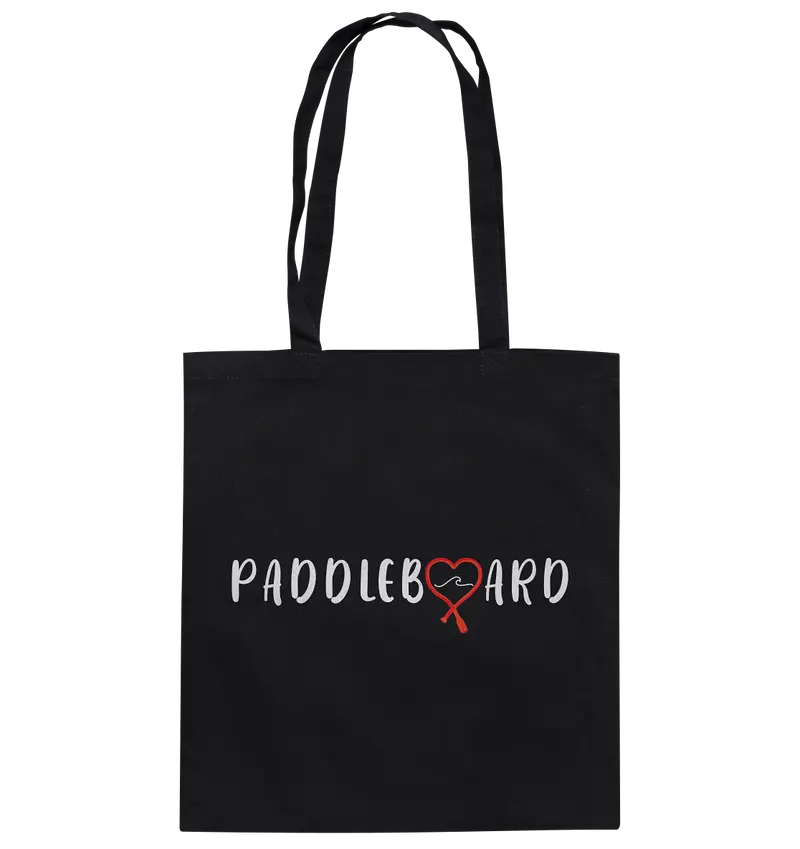 Paddleboard- ein Herz für die Welle - Baumwolltasche