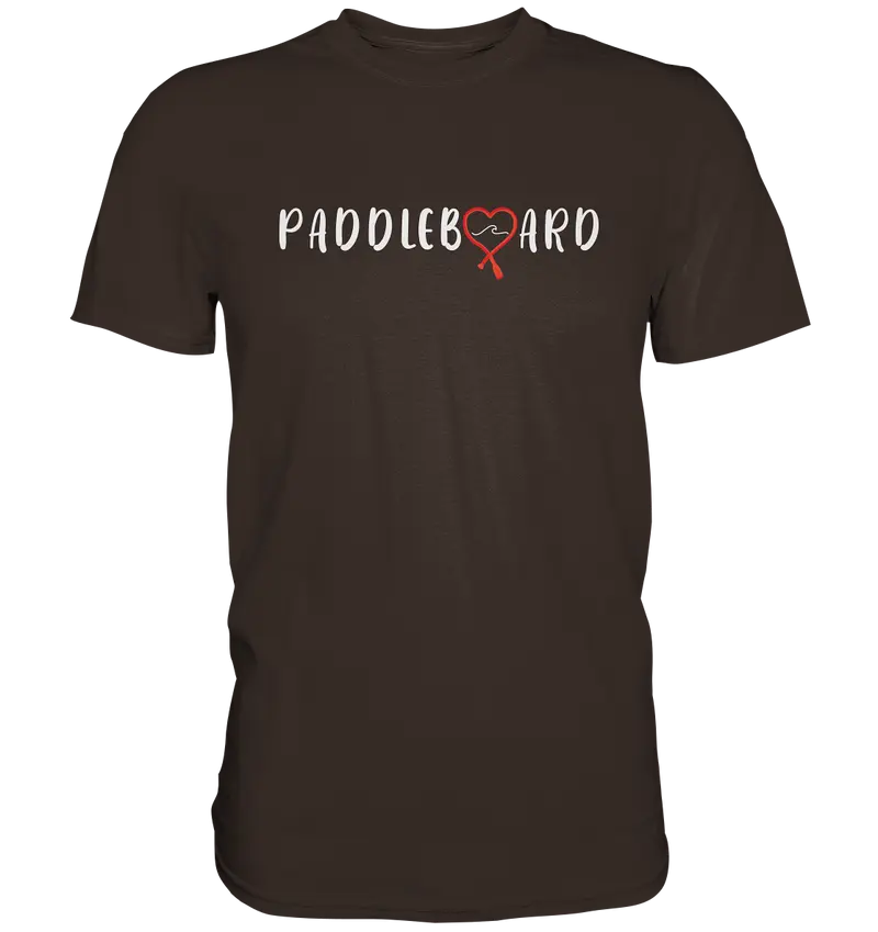 Paddleboard- ein Herz für die Welle - Premium Shirt