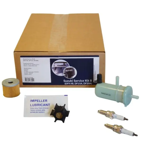 Palby Suzuki Servicekit 8 – Wartungsset für DF9.9B, DF15A & DF20A (ab 2013)