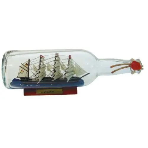 Passat- Flaschenschiff- Buddelschiff- Schiff in Flasche 29 cm