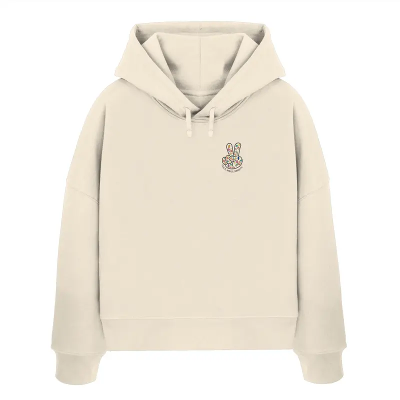 Peace. Waves. Sunsets. - Womens Organic Boxcut Hoodie