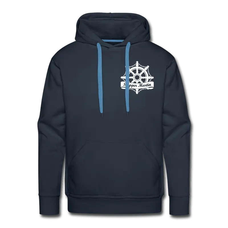 Personalisierter Herren Premium-Hoodie - Steuerrad-Motiv