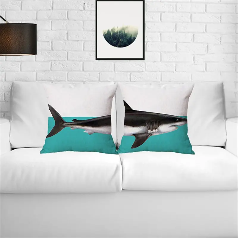 Pillow cover Split Shark