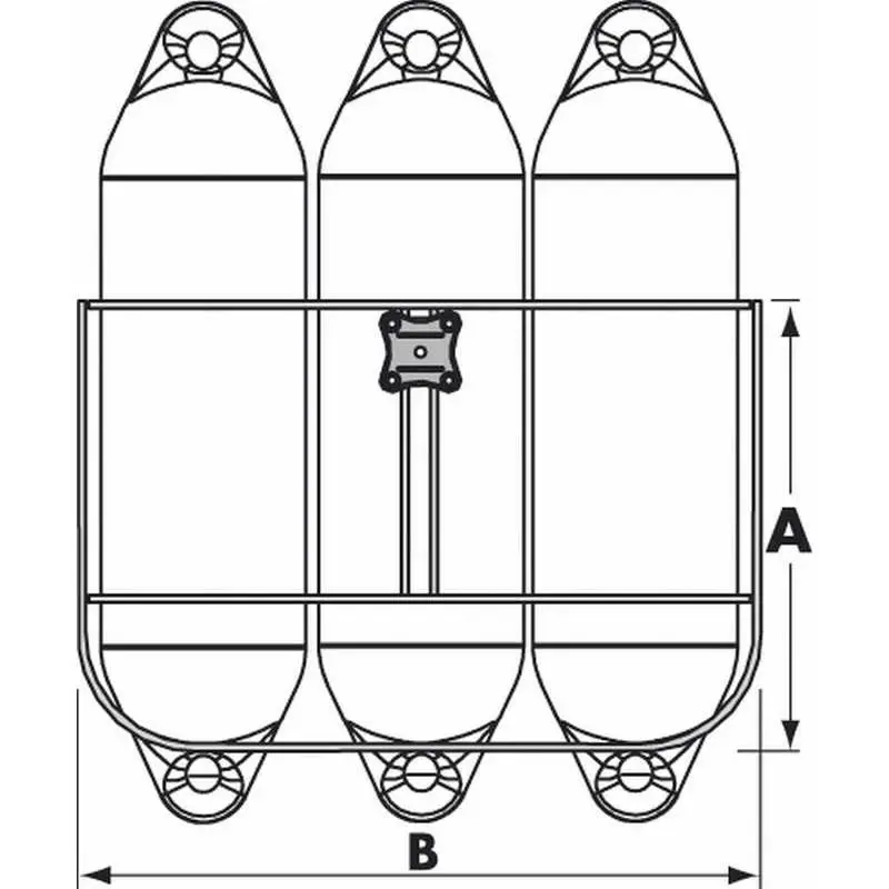 PLASTIMO Fenderkorb Classic 3, für 200mm Fender