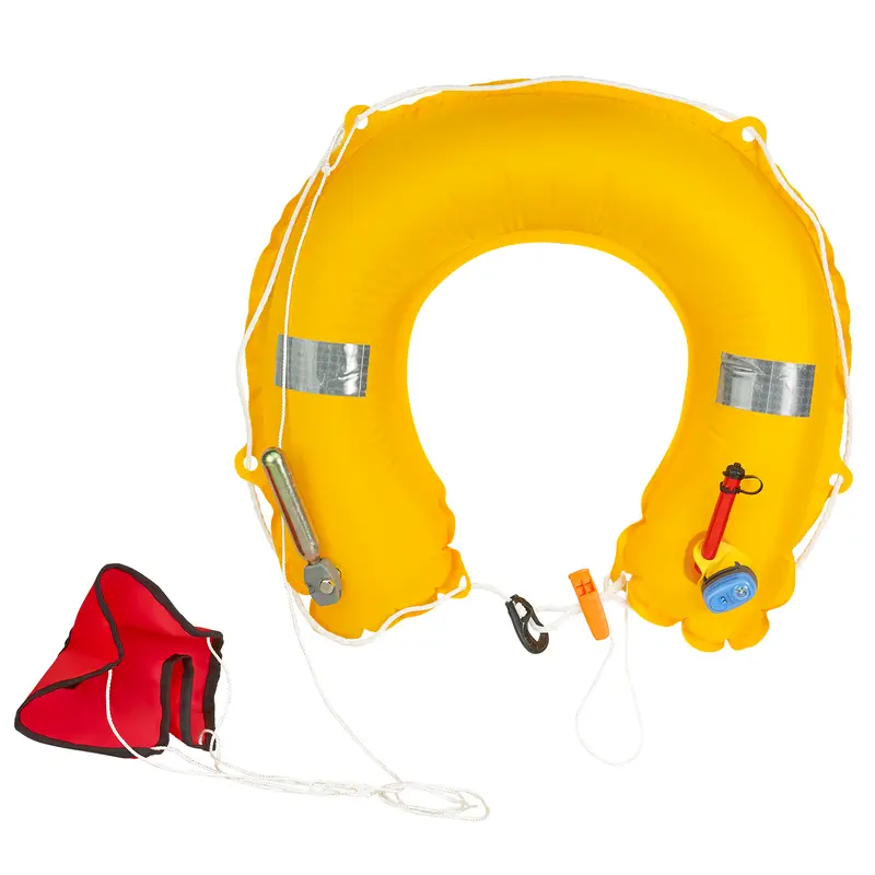 PLASTIMO HUFEISENRETTUNGSRING AUFBLAS. GELB