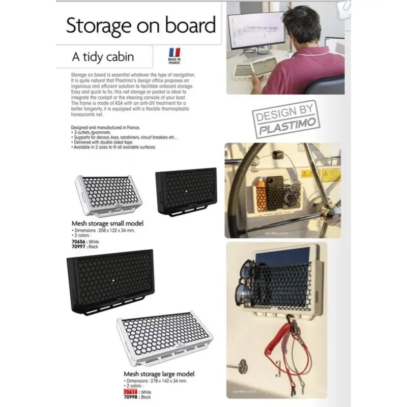 Plastimo Organizer Mesh, L, weiß