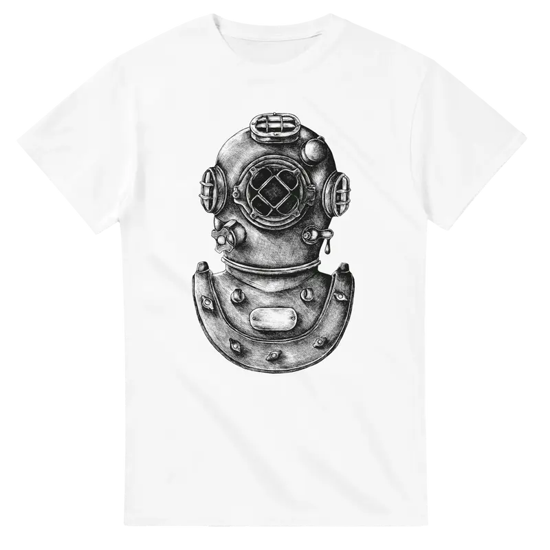 Premium T-Shirt mit Taucherglocke – Klassisches Design aus 100% Baumwolle