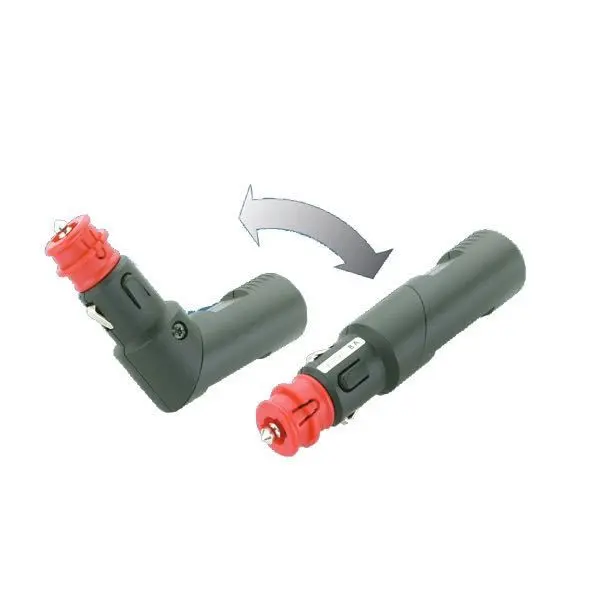 Pro Car Universalstecker 12/24 V – 8 A, mit Sicherung, 90° knickbar