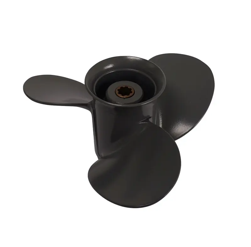 Propeller für Honda Außenborder 8 bis 20 PS, 9 1/4" Durchmesser, 8" Steigung, mit 8 Zähnen, Aluminium anthrazit/grau (Ersetzt Honda 58130-ZV4-703ZB)