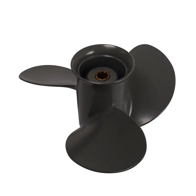 Propeller für Honda Außenborder 8 bis 20 PS, 9 1/4" Durchmesser, 9" Steigung, mit 8 Zähnen, Aluminium anthrazit/grau (Ersetzt Honda 58130-ZV4-030ZB)