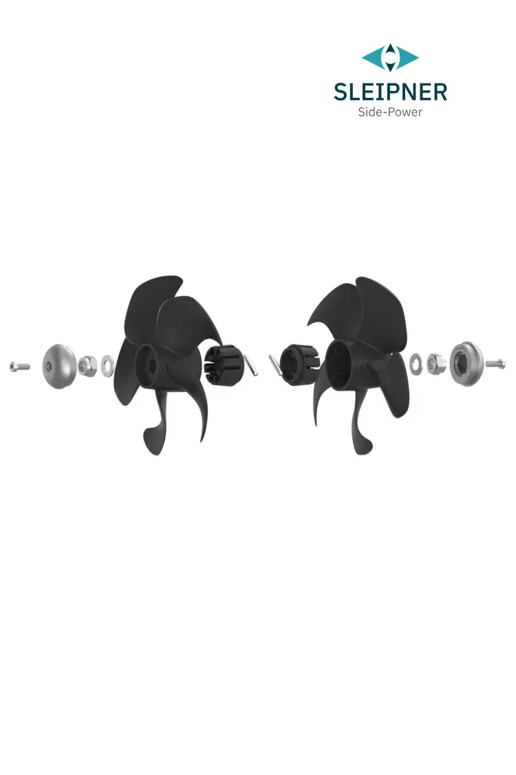 Propeller Q-Prop™ Up-Grade-Kit von 4-Blatt auf 5-Blatt für SP75 / SP95 (7 9999) Side-Power / Sleipner®
