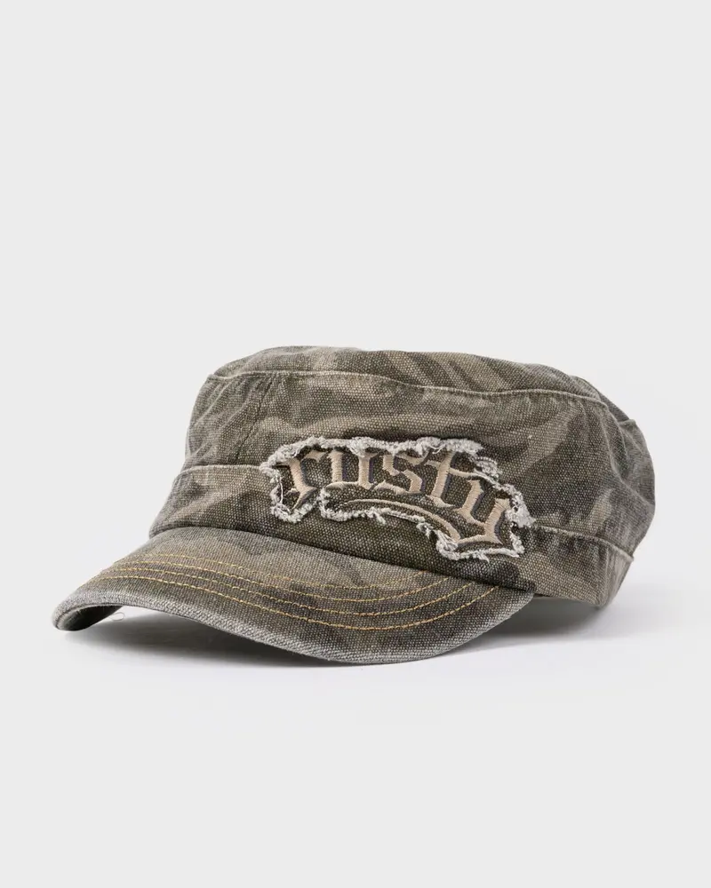 Punked Camo Military Cap