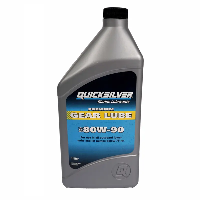 Quicksilver Hochleistungs-Getriebeschmiermittel Getriebeöl SAE80W-90 – 1 Liter | Premium Schutz für Außenborder & Heckantriebe bis 75PS