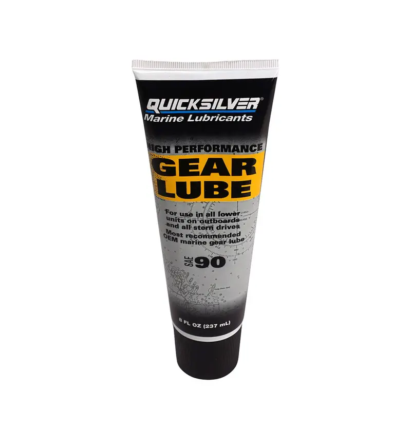 Quicksilver Hochleistungs-Getriebeschmiermittel Getriebeöl SAE90 – 237 ml Tube | Premium Schutz für Außenborder & Heckantriebe