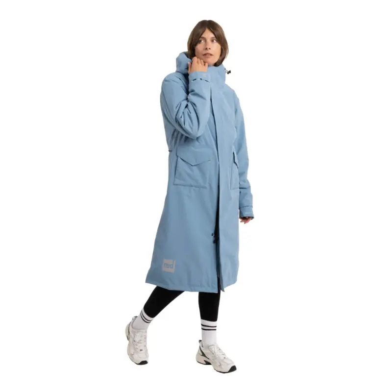 Red Evo Pro Slimline Damen Parka Windjacke alpine blue