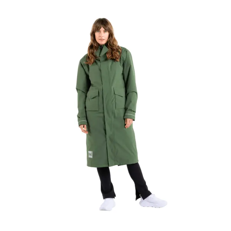 Red Evo Pro Slimline Damen Parka Windjacke forest green