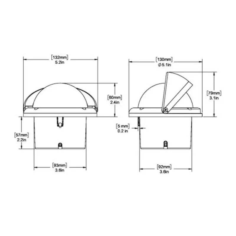 Ritchie SuperSport, Flush, Schwarz