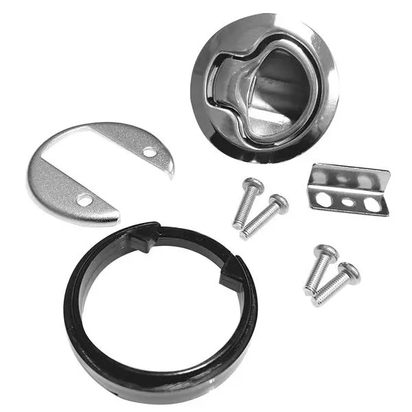 Roca Bodenverriegelung zum Einrasten – selbstschließend, Edelstahl AISI 316, Ø 61 mm