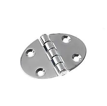 Roca Scharnier aus Edelstahl A4 – oval, 33,5 + 33,5 × 48 mm