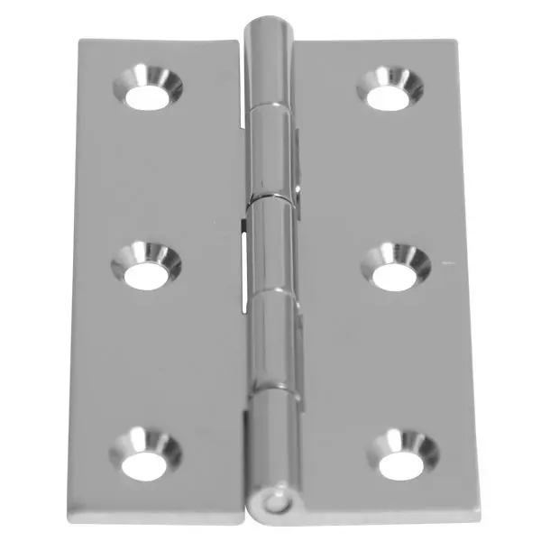 Roca Scharnier Messing verchromt – Fensterscharnier 17,5 + 17,5 × 63 mm