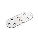 Roca Tischscharnier – Edelstahl A4 (AISI 316), 75 × 40 mm, 180°, verdeckt