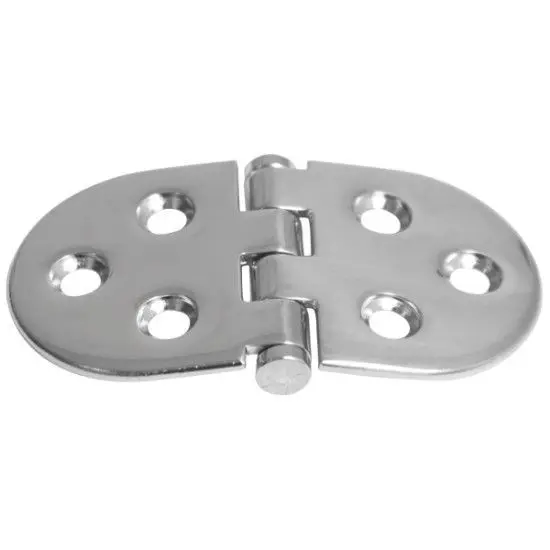 Roca Tischscharnier – Edelstahl A4 (AISI 316), 75 × 40 mm, 180°, verdeckt