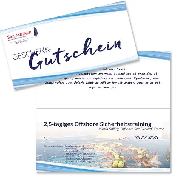 Sailpartner Gutschein – Sicherheit verschenken