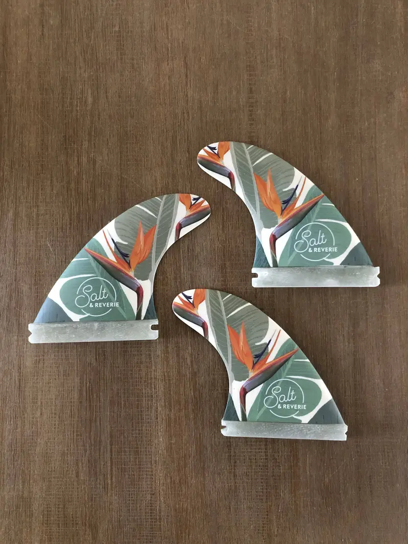 Salt & Reverie Surf Company - Strelitzia G5 Tri-fin (set of 3 fins) Futures compatible