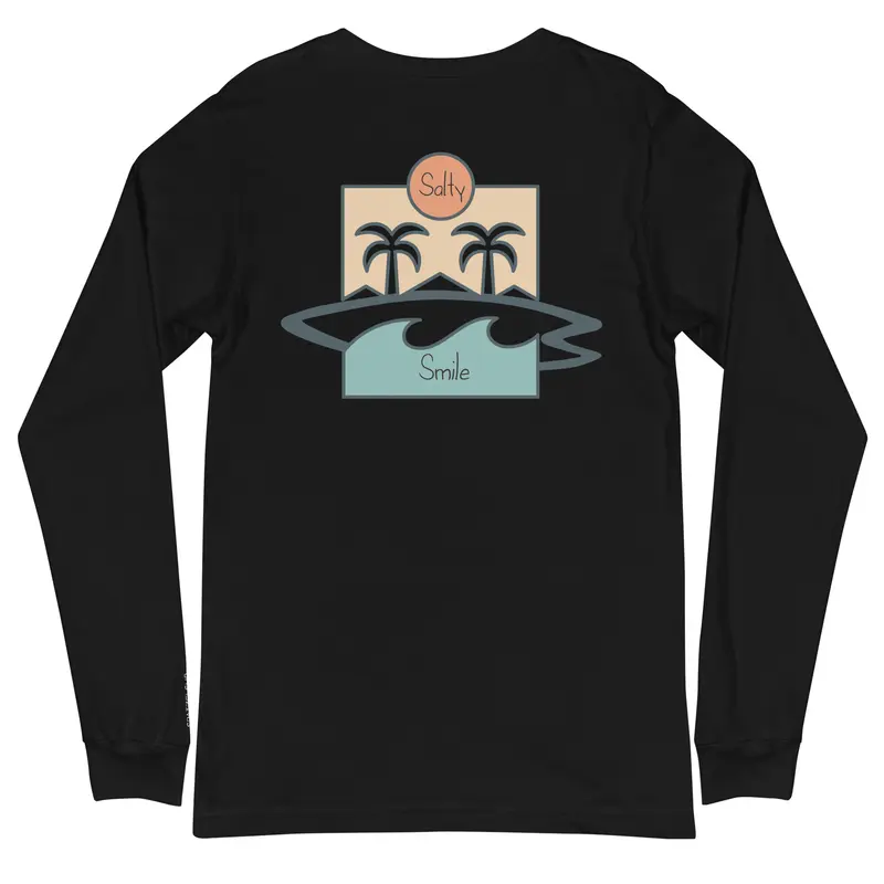 Salty Smile langärmeliges Unisex-T-Shirt