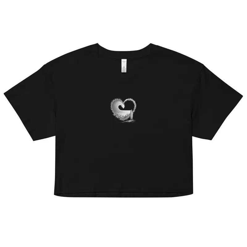 Salzwasserherz-Damen-Crop-Top