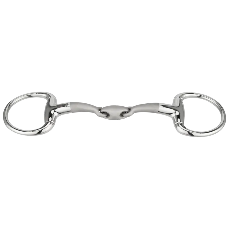 SATINOX Olivenkopf Unterlegtrense 12 mm doppelt gebrochen - Edelstahl rostfrei