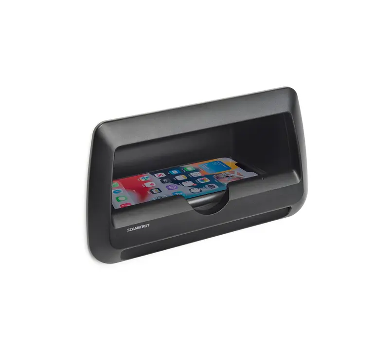 Scanstrut ROKK COVE SC-CW-09F – kabelloses Qi-Ablagefach für Smartphones, 10 W, wasserdicht IPX6