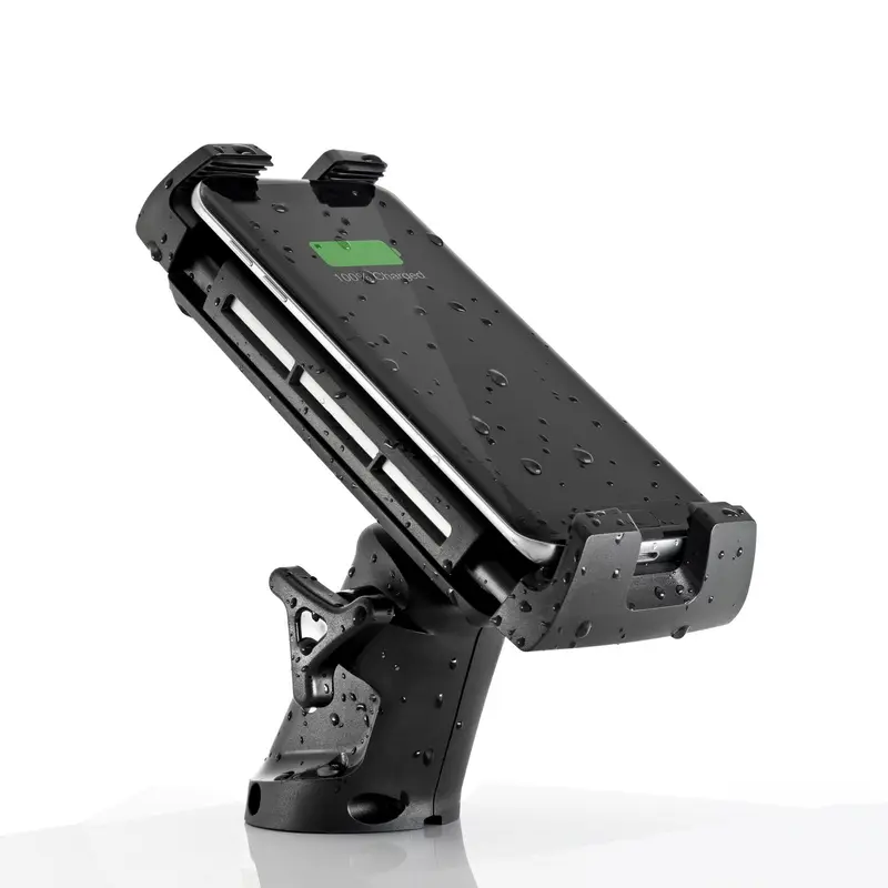 Scanstrut ROKK Ladegerät Edge SC-CW-05F mit Standfuss-Halterung für kabelloses Laden von Smartphones 12/24V 10W Ausgang max 2A wasserdicht nach IPX6