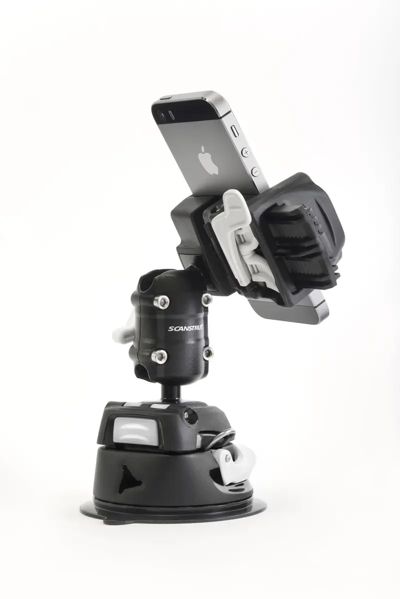 Scanstrut ROKK Mini Smartphonehalterung – Set mit Fuß und Saugnapf-Basis