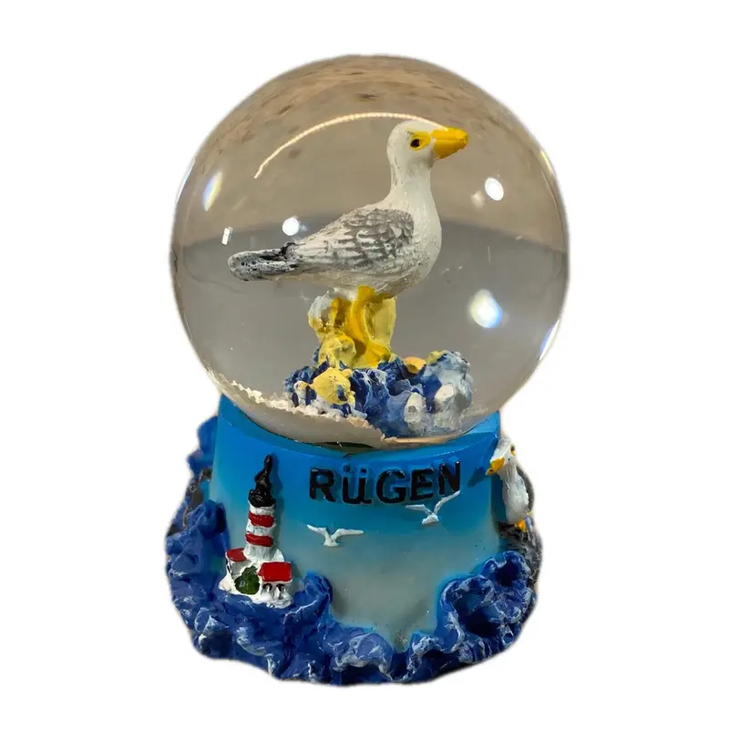 Schneekugel "Insel Rügen - Möwe"