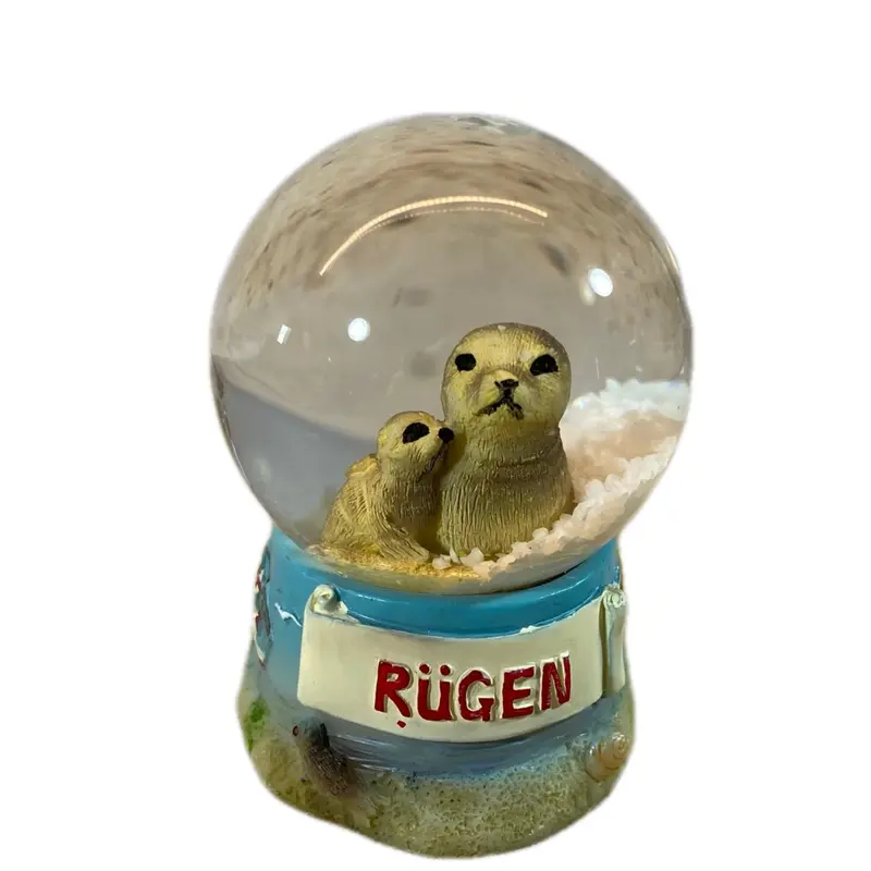 Schneekugel "Insel Rügen - Robbe"