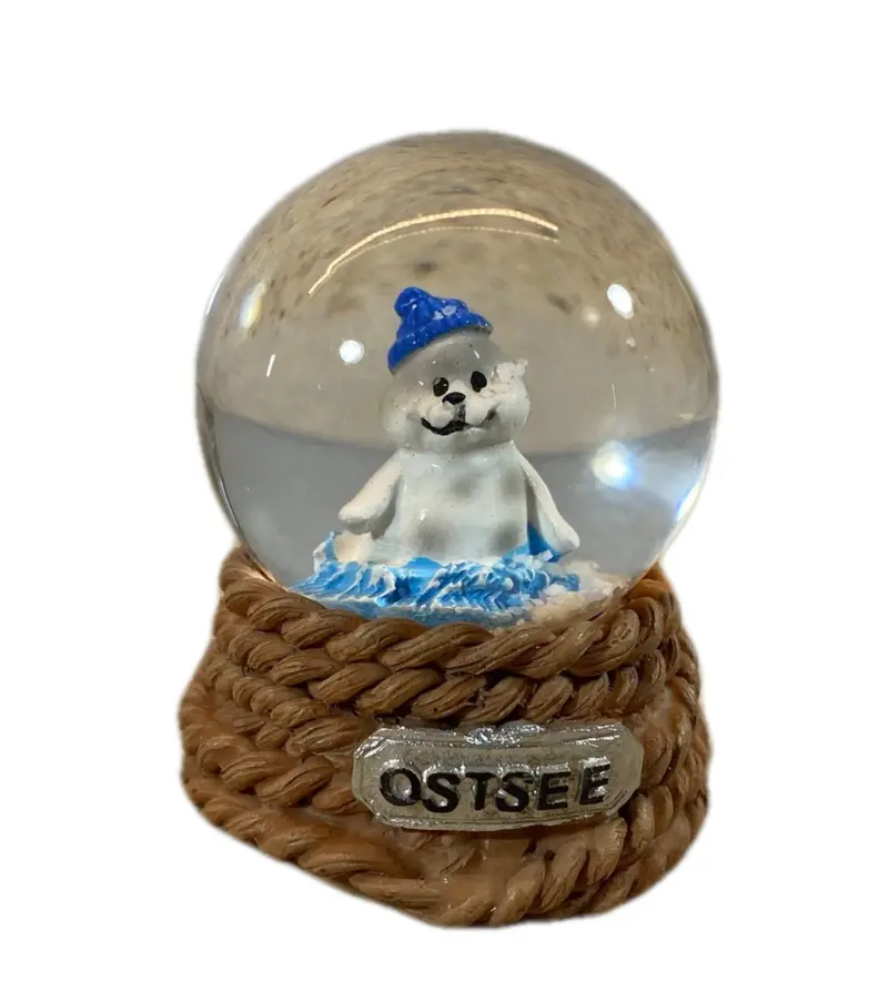 Schneekugel "Ostsee - Robbe"